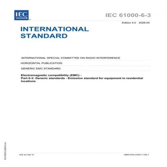 IEC 61000-6-3 Ed. 4.0 en:2026