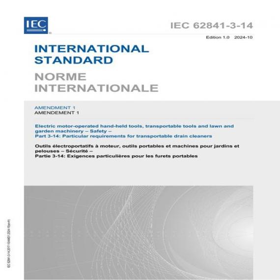 IEC 62841-3-14 Amd.1 Ed. 1.0 b:2024