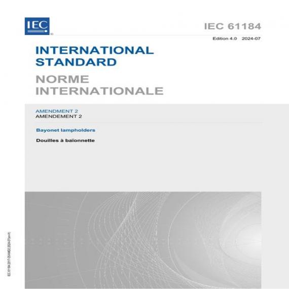 IEC 61184 Amd.2 Ed. 4.0 B:2024