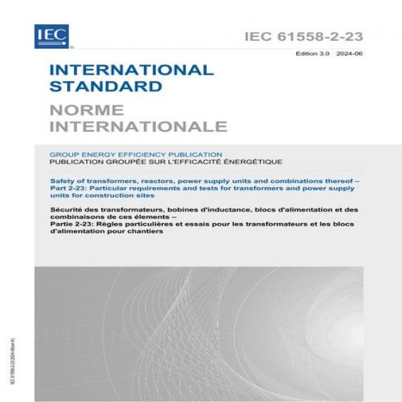 IEC 61558-2-23 Ed. 3.0 B:2024