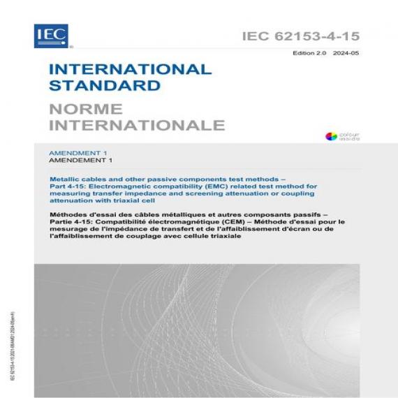 IEC 62153-4-15 Amd.1 Ed. 2.0 b:2024