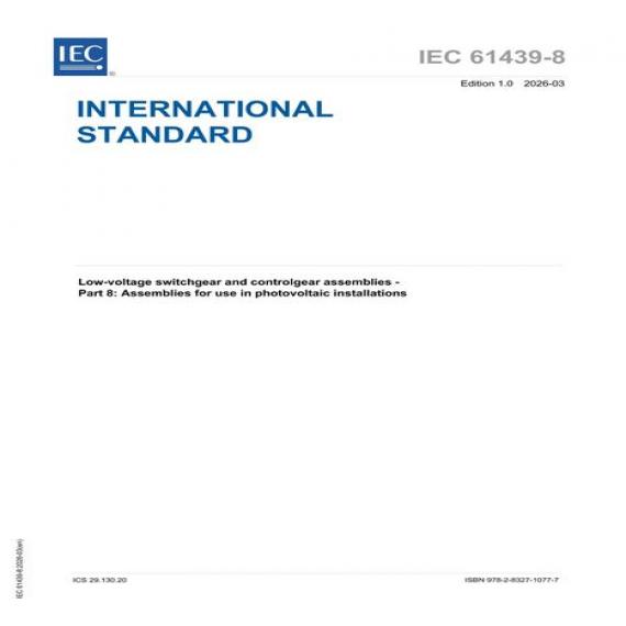 IEC 61439-8 Ed. 1.0 en:2026