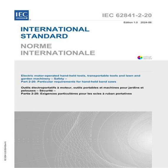 IEC 62841-2-20 Ed. 1.0 B:2024