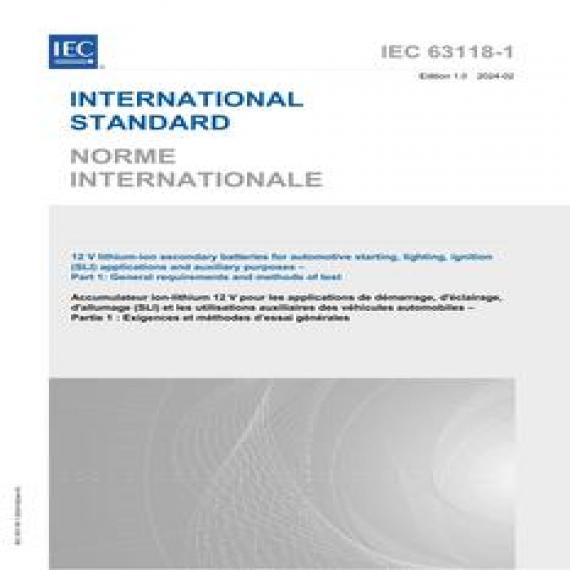 IEC 63118-1 Ed. 1.0 b:2024