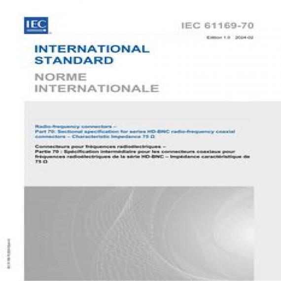 IEC 61169-70 Ed. 1.0 b:2024
