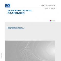 IEC 62548-1 Ed. 1.0 en:2023