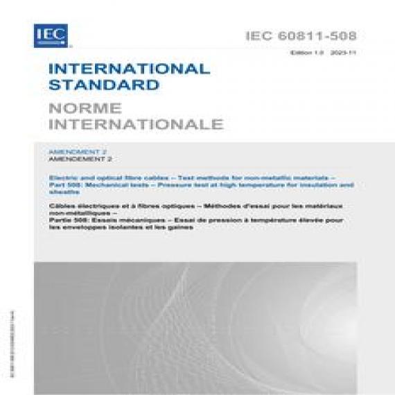 IEC 60811-508 Amd.2 Ed. 1.0 b:2023