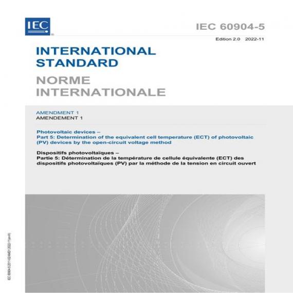 IEC 60904-5 Amd. 1 Ed. 2.0 b:2022