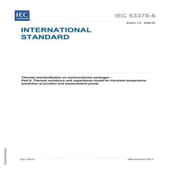 IEC 63378-6 Ed. 1.0 en:2026
