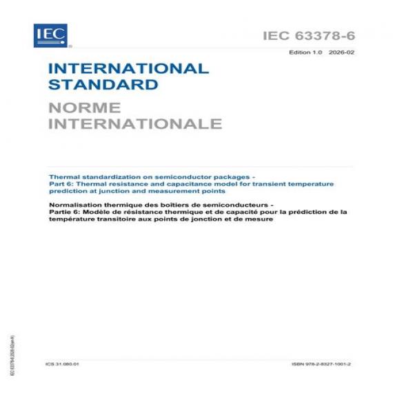 IEC 63378-6 Ed. 1.0 b:2026