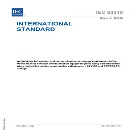 IEC 63316 Ed. 1.0 en:2026