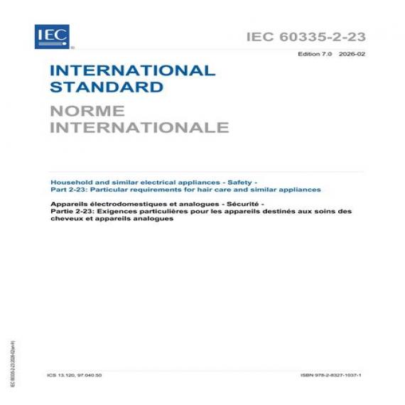 IEC 60335-2-23 Ed. 7.0 b:2026