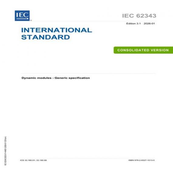 IEC 62343 Ed. 3.1 en:2026