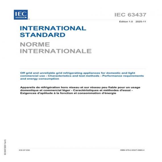 IEC 63437 Ed. 1.0 b:2025