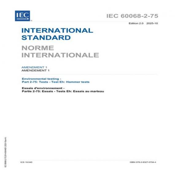 IEC 60068-2-75 Amd.1 Ed. 2.0 b:2025