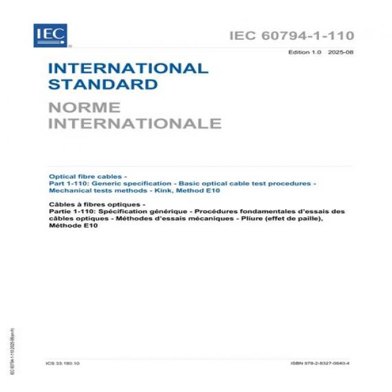 IEC 60794-1-110 Ed. 1.0 b:2025