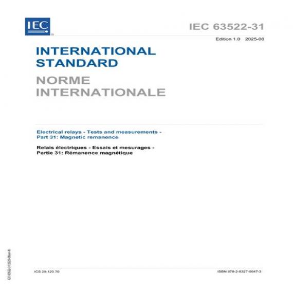 IEC 63522-31 Ed. 1.0 b:2025