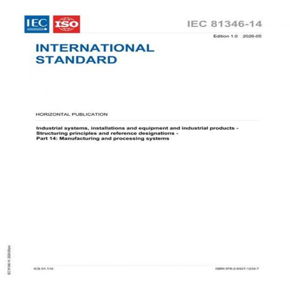 IEC 81346-14 Ed. 1.0 en:2026