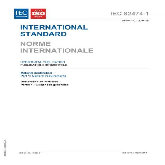 IEC 82474-1 Ed. 1.0 b:2025